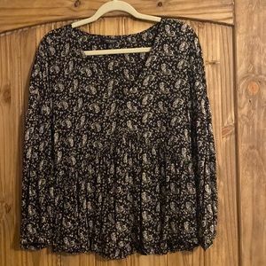 LUCKY BRAND Peasant style top size M
